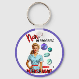 Llavero Enfermera Nostálgica Cute En Curso