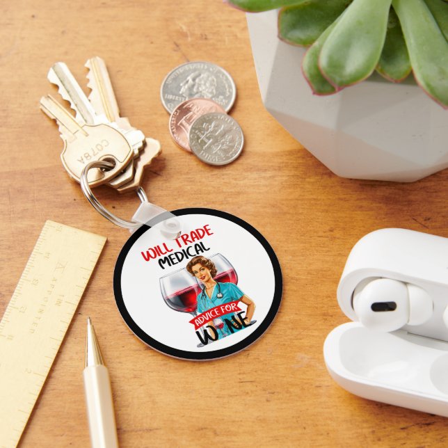 Llavero Enfermera Nostálgica Cute Pinup Asesoramiento Come (Escritorio )