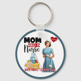 Llavero Enfermera nostálgica cute pinup mamá y enfermera