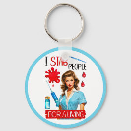 Llavero Enfermera nostálgica para ganarse la vida