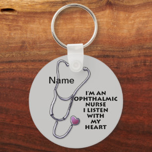Llavero Enfermera oftálmica cadena de claves Stethoscope