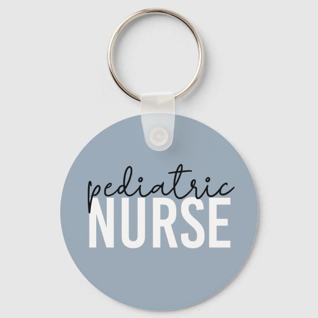 Llavero Enfermera pediátrica regalo de agradecimiento para (Anverso)