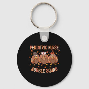 Llavero Enfermera pediátrica Turquía Gobble Squad Peds Enf