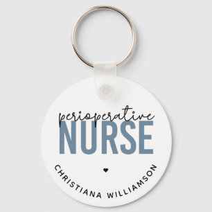 Llavero Enfermera perioperatoria personalizado RN o regalo
