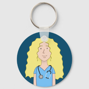 Llavero Enfermera rubia
