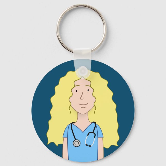 Llavero Enfermera rubia (Anverso)