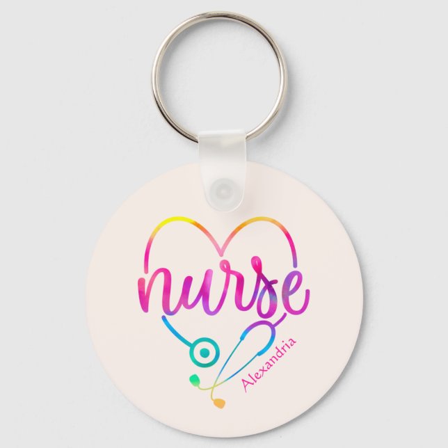 Llavero Enfermera Stethoscope (Anverso)