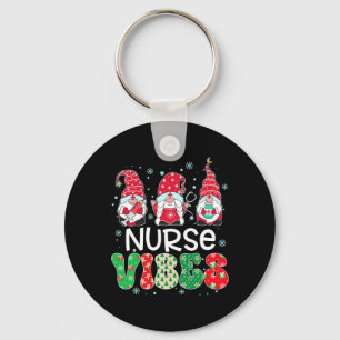 Llavero Enfermera Vibes Gnome Xmas Stethoscope Tres Gnomes