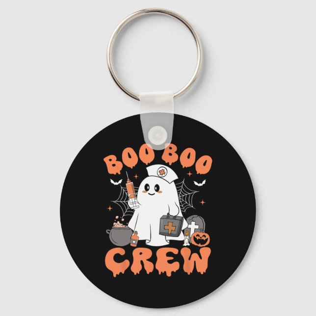 Llavero Enfermeras De Boo Boo Enferman A Fantasma Hallowee (Anverso)