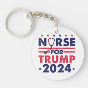 Llavero Enfermeras Retro Para Trump 2024 América Bandera E