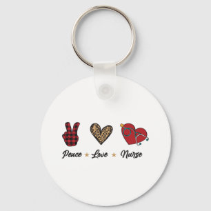 Llavero Enfermería de amor por la paz
