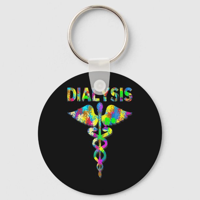 Llavero Enfermería Nefrología Diálisis Enfermedad renal En (Anverso)