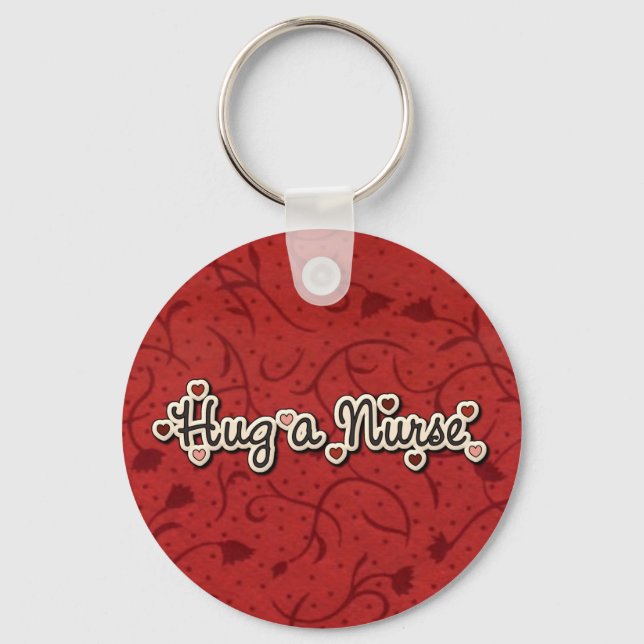 Llavero Enfermero Amor Abrazo una enfermera (Anverso)