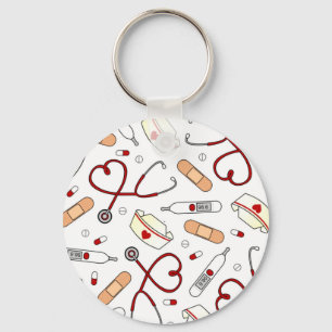 Llavero Enfermero Amor Imprimir fondo blanco