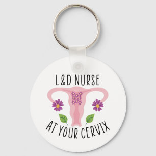 Llavero Enfermero de L&D en su enfermero de Cervix, parto