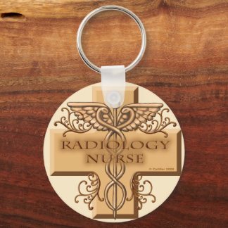 Llavero Enfermero de Radiología de Caduceus Cross