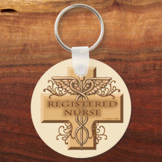 Llavero Enfermero RN de Cross Caduceus