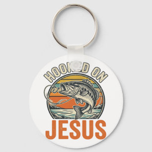 Llavero Enganchado a Jesús Fe de Pesca de Lubina Vintage