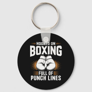 Llavero Enganchado En Boxeo Lleno De Líneas De Punch Boxer