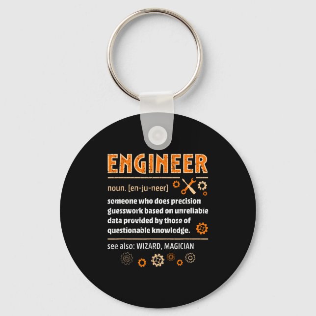 Llavero Engineer Definition Funny Engineering Nerdy Scienc (Anverso)