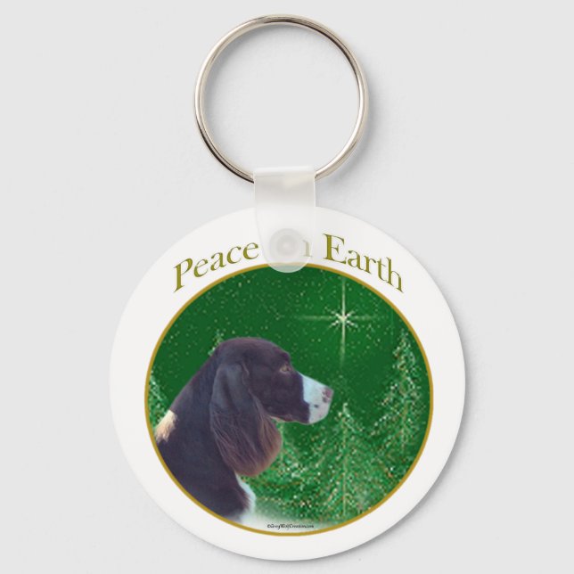 Llavero English Springer Spaniel (liver Peace) (Anverso)