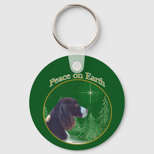 Llavero English Springer Spaniel (liver Peace) (Anverso)