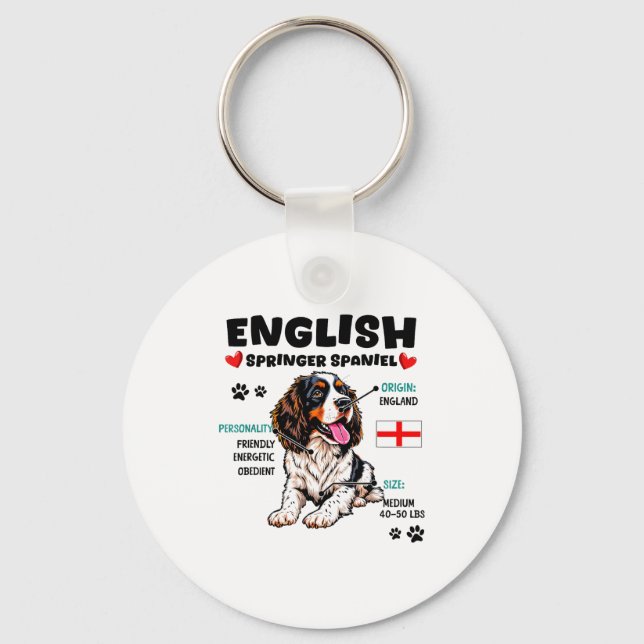 Llavero English Springer Spaniel Owner Funny Dog Lover  (Anverso)