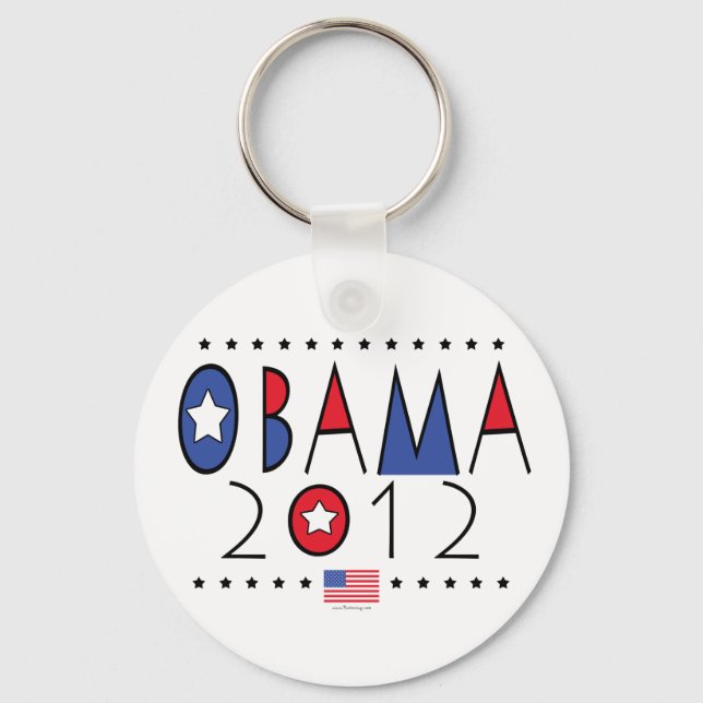 Llavero Engranaje del presidente Barack Obama 2012 (Anverso)