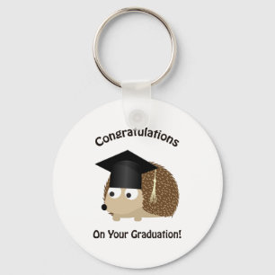Llavero Enhorabuena en su erizo de la graduación