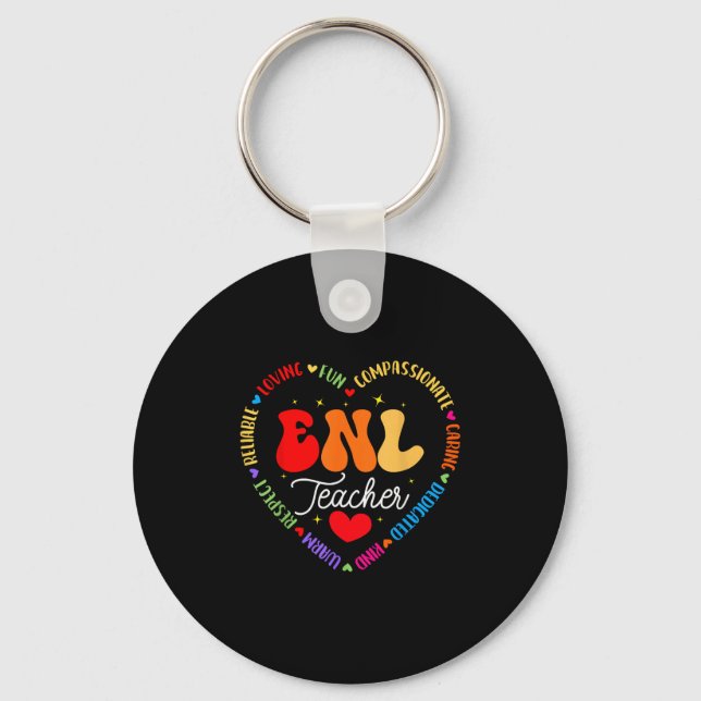 Llavero Enl Teacher Squad Inglés Nueva Tripulación de Idio (Anverso)