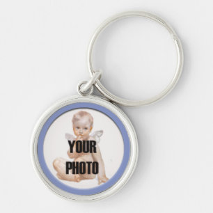 Llavero Enmarcar la cadena fotográfica Círculo pequeño 