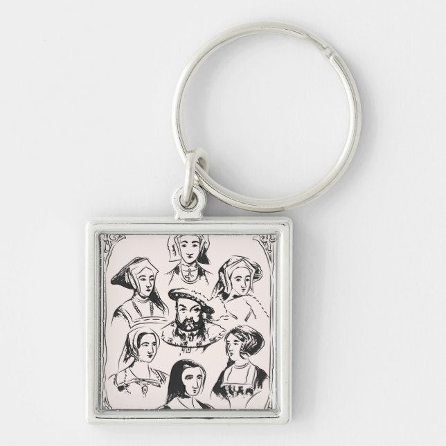 Llavero Enrique VIII y sus esposas (Frente)