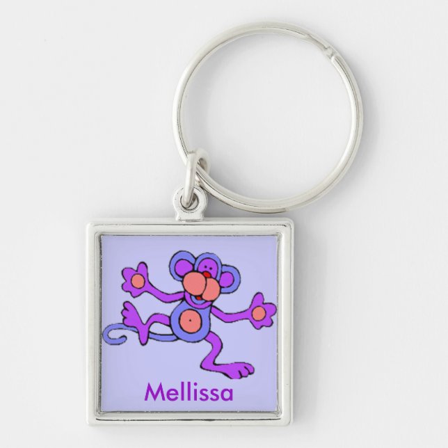 Llavero enrrollado del mono (Frente)