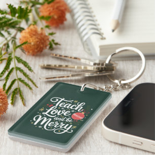 Llavero Enseña Amor Y Alégrate Navidad Regalo Divertido Pa