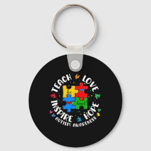 Llavero Enseñar Amor Esperanza Inspira Autismo Conciencia