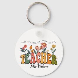 Llavero Enséñenles Que Les Aman Observar. Profesor persona