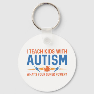 Llavero Enseño A Los Niños Con Autismo