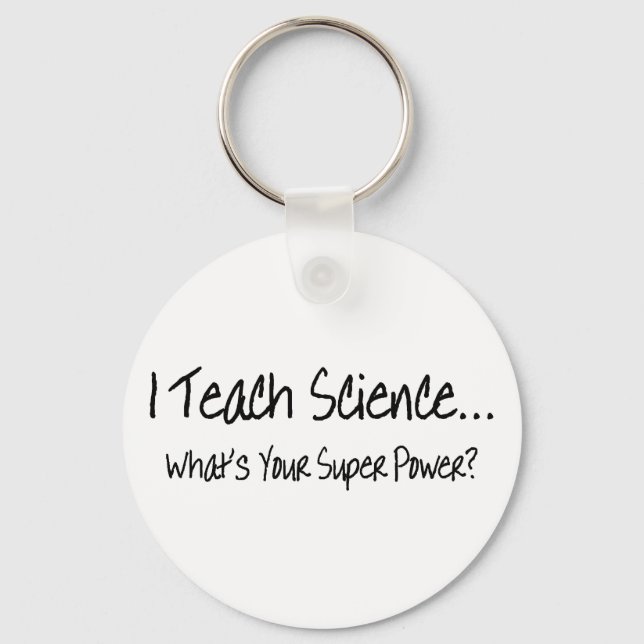 Llavero Enseño ciencia sobre cuál es tu superpoder (Anverso)