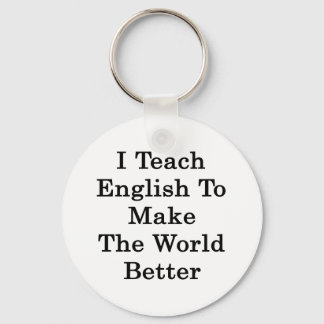 Llavero Enseño Inglés Para Mejorar El Mundo
