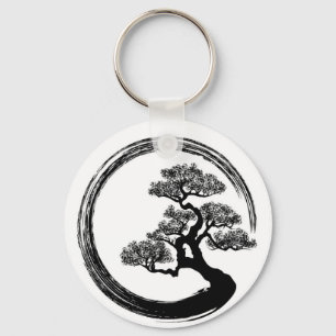 Llavero Enso Zen Circle y Bonsai Tree