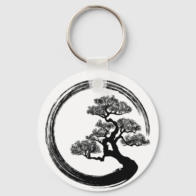 Llavero Enso Zen Circle y Bonsai Tree (Anverso)
