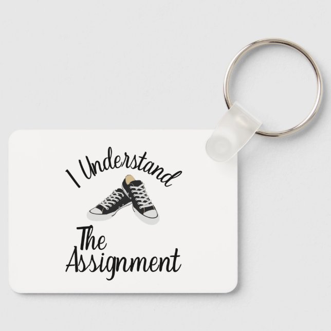 Llavero Entiendo el regalo de la concentración azul del vo (Anverso)