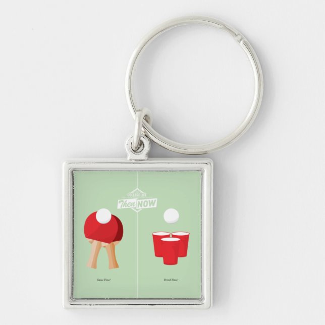 Llavero Entonces y ahora: Ping-pong (Frente)