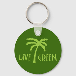 Llavero Entorno de árbol de palmas verde vivo