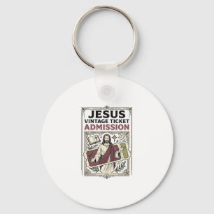 Llavero Entrada de boleto vintage de Jesús Entrada de bole