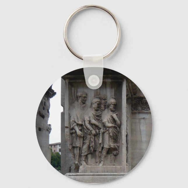 Llavero Entrada romana de ruinas en Roma Italia (Anverso)