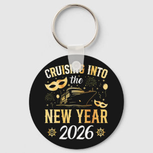 Llavero Entrando en el Año Nuevo 2026 Círculo