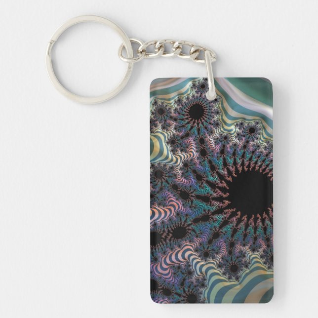 Llavero Entre el anillo de la tecla plegables (Frente)