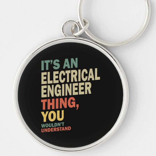 Llavero Entrega de cargo de ingeniero eléctrico (Frente)