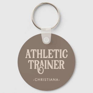 Llavero Entrenador Atlético de Nombre Personalizado